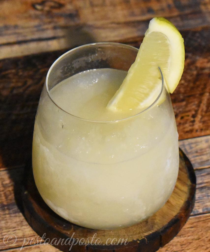 Frozen whiskey lemonade